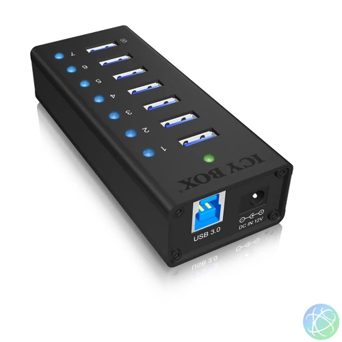Raidsonic IB-AC618 7port USB 3.0 Hub Aluminum usb hub