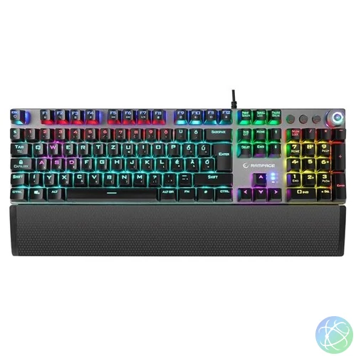 Rampage KB-R28 BLADE PLUS Gaming Keyboard Black HU billentyűzet