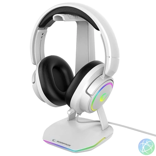 Rampage Tower T14 RGB Headset Stand White
