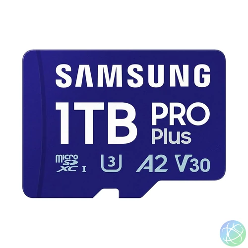 Samsung 1TB microSDXC Pro Plus Class10 U3 A2 V30 + adapterrel memóriakártya
