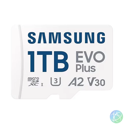 Samsung 1TB microSDXC EVO Plus Class10 U3 A2 V30 + adapterrel memóriakártya