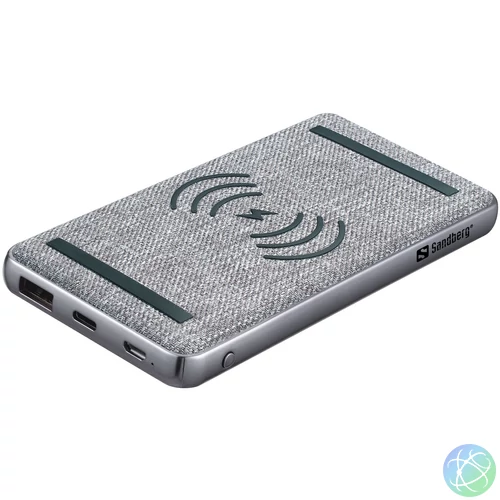 Sandberg 10000 PD20W Wireless 10000mAh PowerBank Grey