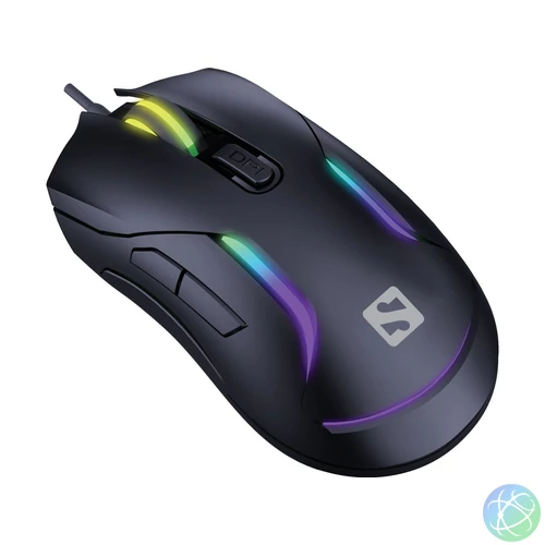 Sandberg LightFlow 6D Gamer mouse Black egér