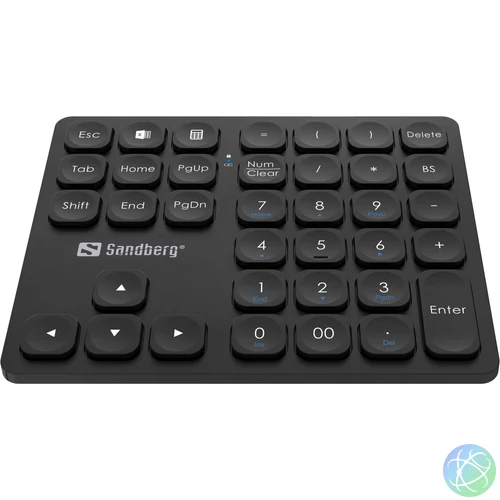 Sandberg Wireless Numeric Keypad Pro Black billentyűzet