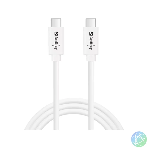 Sandberg USB-C 100W Cable 1m White kábel