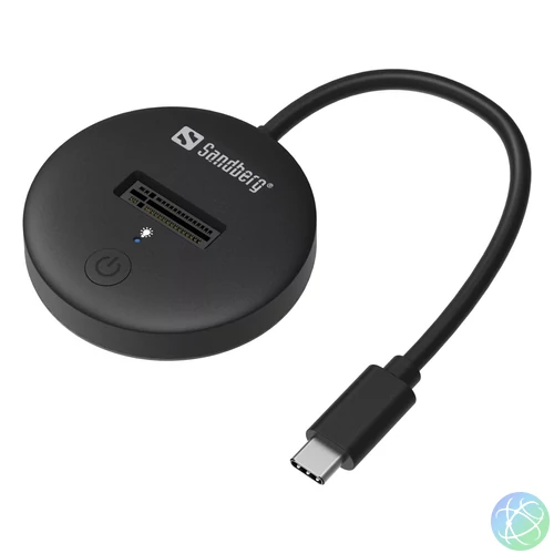 Sandberg USB 3.2 Dock for M.2+NVMe SSD mobilrack / beépítő keret
