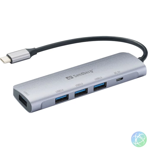Sandberg USB-C to 4 x USB 3.0 Hub Saver Silver usb hub