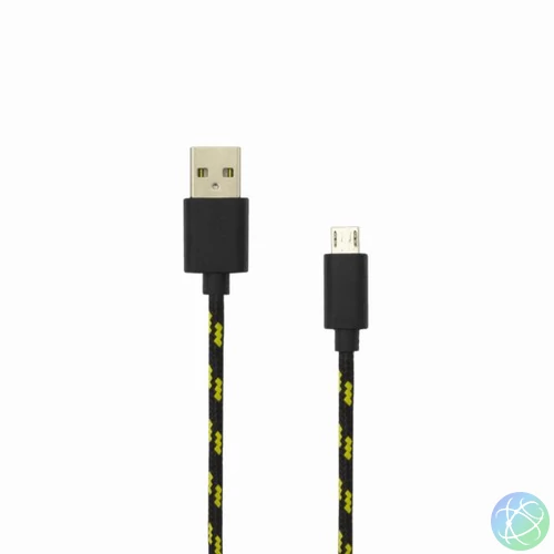 SBOX USB A Male -> MICRO USB Male cable 1m Black kábel