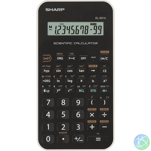 Sharp EL-501TBWH Tudományos számológép White
