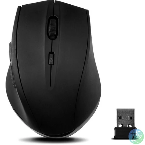 Speedlink Calado Silvent Wireless mouse Black egér