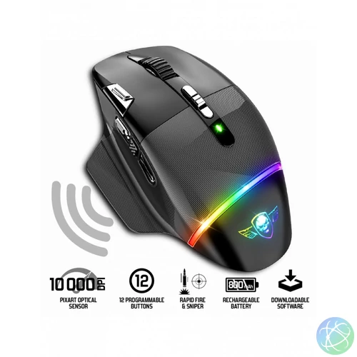 Spirit Of Gamer Xpert M800 Wireless Gaming Mouse Black egér