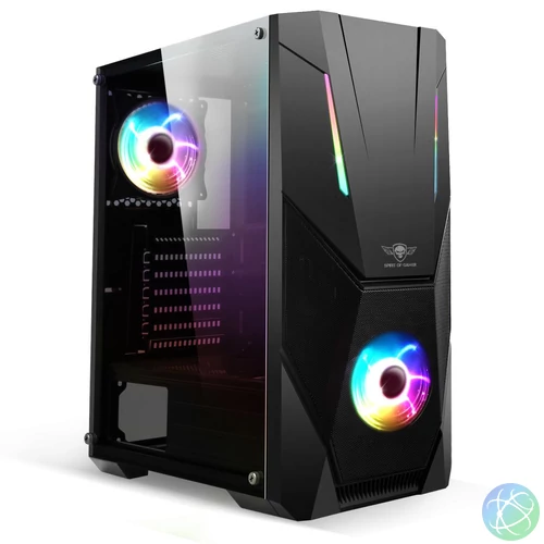 Spirit Of Gamer Rogue V Tempered Glass Black gépház