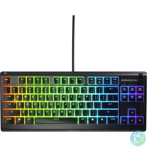 Steelseries Apex 3 TKL Gaming Keyboard Black UK billentyűzet