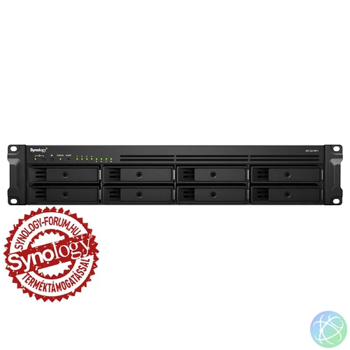 Synology NAS RS1221RP+ (4GB) (8xHDD) hálózati tárolóegység (NAS)