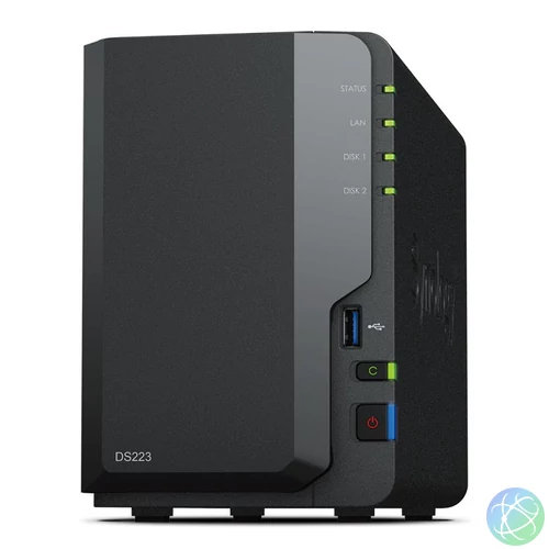 Synology NAS DS223 (2GB) (2xHDD) hálózati tárolóegység (NAS)