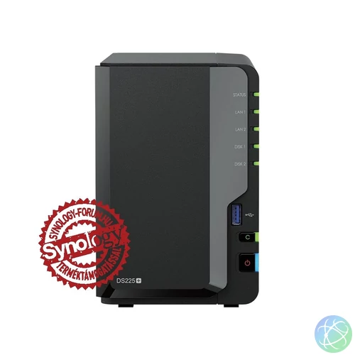 Synology NAS DS225+ (2GB) (2xHDD) hálózati tárolóegység (NAS)