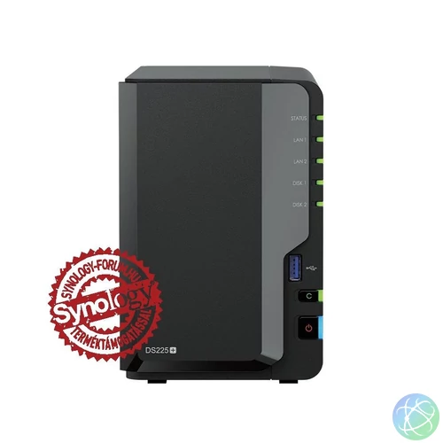 Synology NAS DS225+ (6GB) (2xHDD) hálózati tárolóegység (NAS)