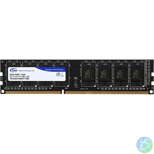 TeamGroup 8GB DDR3 1600MHz memória