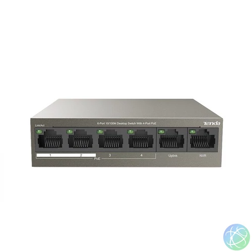 Tenda TEF1106P-4-63W 6-Port 10/100M Desktop Switch with 4-Port PoE
