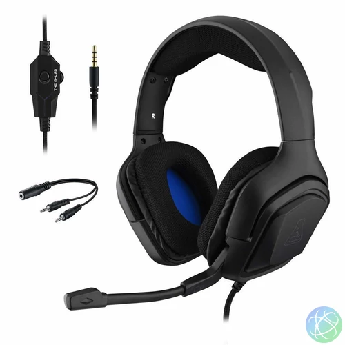 The G-Lab Korp Cobalt Gaming Headset Black