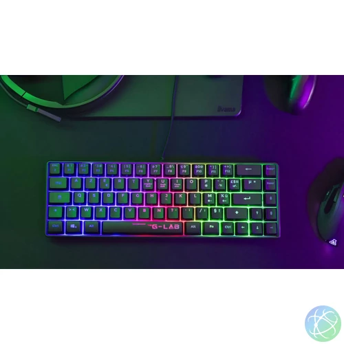 The G-Lab Keyz Hydrogen Keyboard Black HU billentyűzet