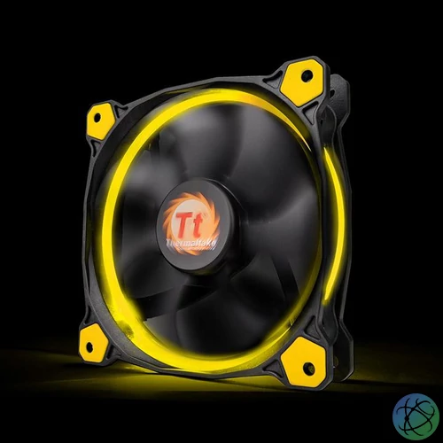 Thermaltake CL-F038-PL12YL-A Riing 12cm Cooler Black/Yellow LED