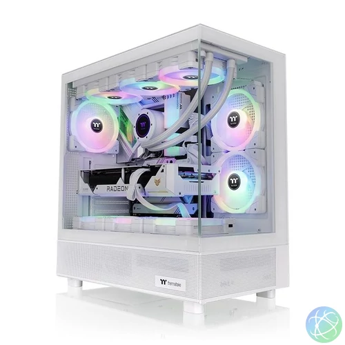 Thermaltake View 270 ARGB Tempered Glass Snow White gépház