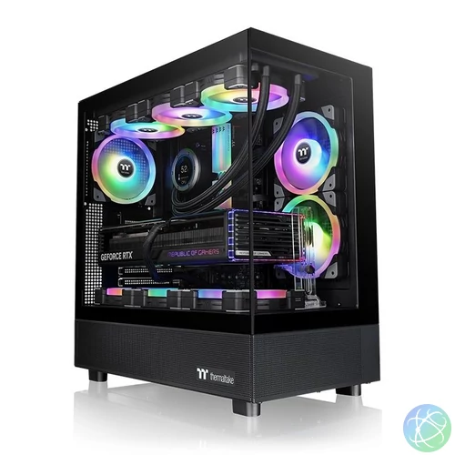 Thermaltake View 270 ARGB Tempered Glass Black gépház