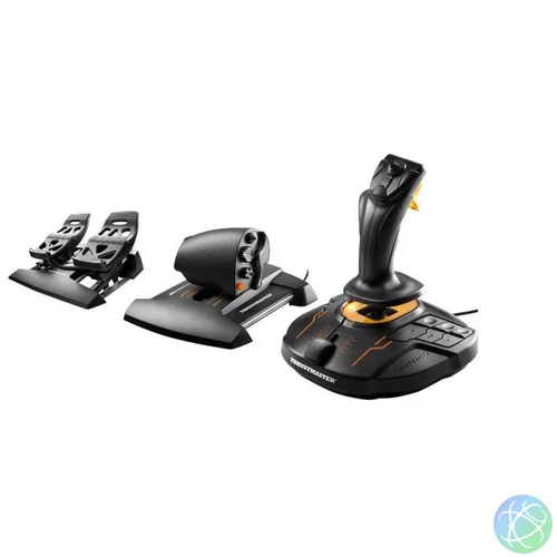 Thrustmaster T-16000M FCS Flight Pack USB Botkormány, Gázkar és Pedál Black joystick