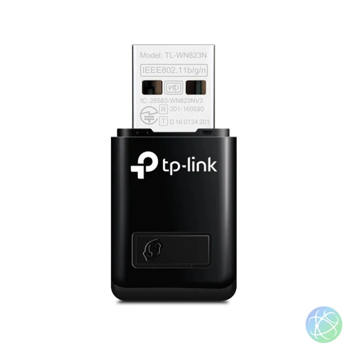 TP-Link TL-WN823N 300Mbps Mini Wireless N USB Adapter Black hálókártya