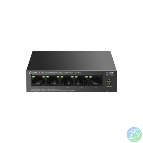 TP-Link LS105LP 5-Port 10/100Mbps Desktop Switch with 4-Port PoE