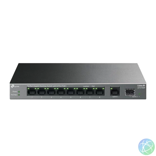 TP-Link LS1210GP 10-Port Gigabit Desktop Switch with 8-Port PoE+
