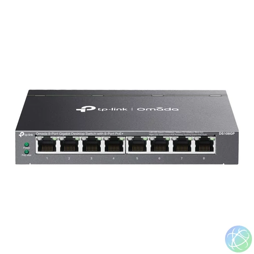 TP-Link DS108GP Omada 8-Port Gigabit Unmanaged Desktop Switch with 8-Port PoE+