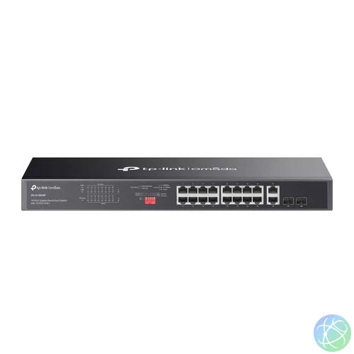 TP-Link DS1018GMP Omada 18-Port Gigabit Unmanaged Rackmount Switch with 16-Port PoE+