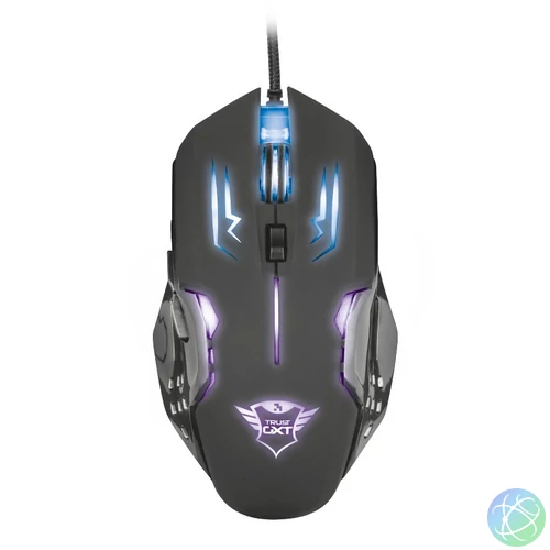 Trust GXT 108 Rava Illuminated Gaming Mouse Black egér