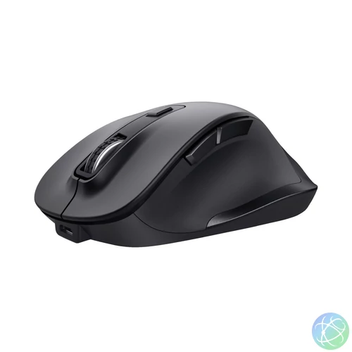 Trust Fyda Eco Rechargeable Wireless Comfort mouse Black egér