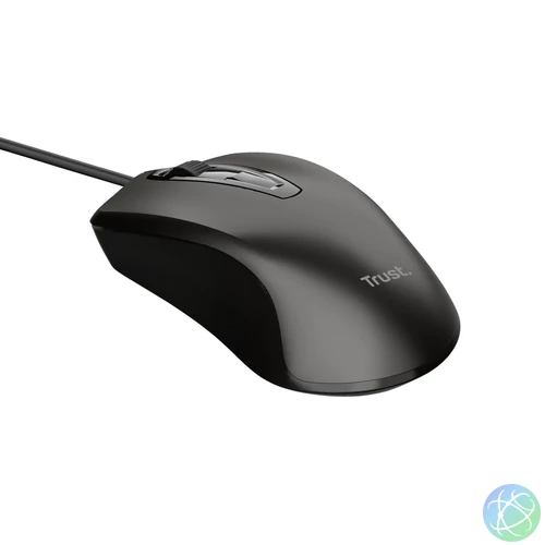 Trust Wired Optical Mouse Black egér