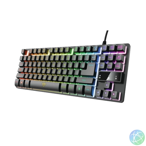 Trust GXT 833 Thado LED Gaming Keyboard Black HU billentyűzet