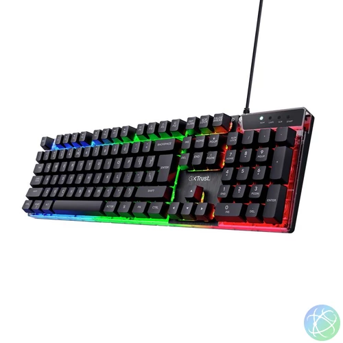 Trust GXT 835 Azor Gaming Keyboard Black HU billentyűzet