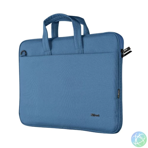 Trust Bologna Eco-friendly Slim Laptop Bag for 16" Blue notebook táska