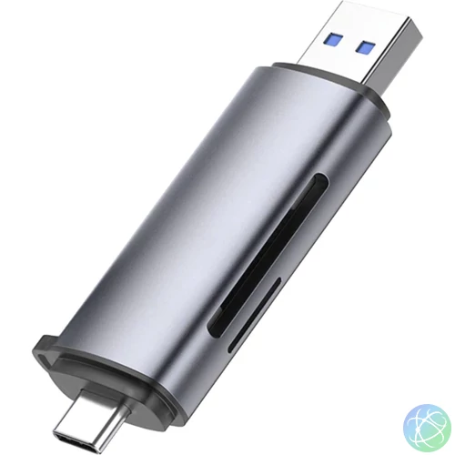 UGREEN 2-in-1 USB-C OTG Card Reader Grey kártyaolvasó