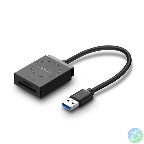UGREEN USB SD+microSD Card Reader Black kártyaolvasó
