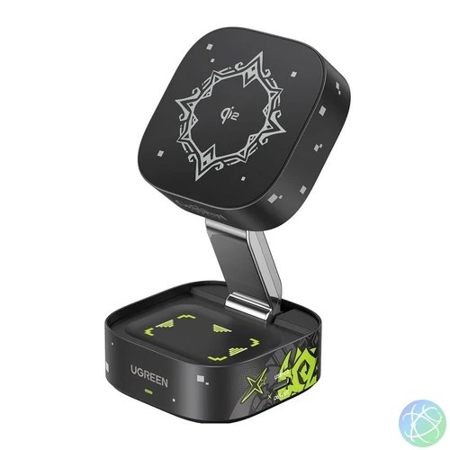 UGREEN MagFlow Wireless Charger Genshin Impact Edition Black töltő
