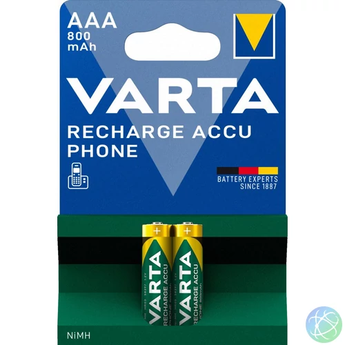 Varta 800mAh AAA Ni-MH akkumulátor 2db/csomag
