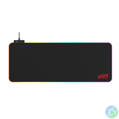 Ventaris P600 RGB Gamer Egérpad Black