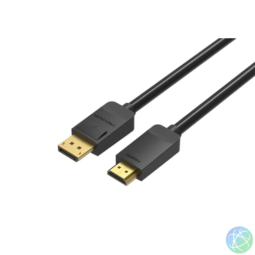 Vention Displayport male to HDMI A male cable 1,5m Black kábel