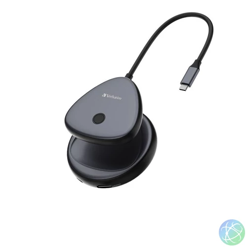 Verbatim WDA-02 Share My Screen 4K USB-C Wireless Display Adapter with Hub Black