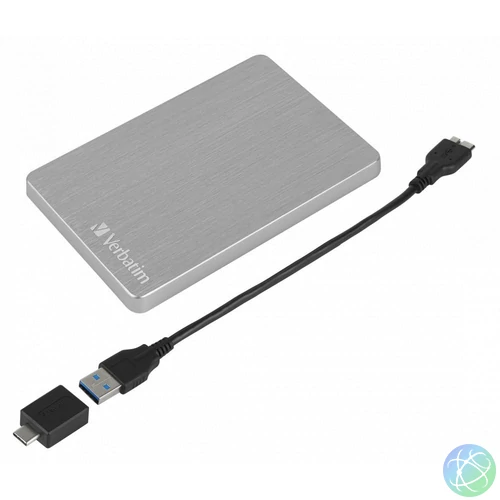Verbatim 1TB 2,5" USB3.2 Store "n" Go Alu Slim Silver külső HDD