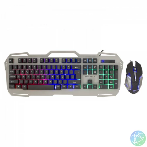 White Shark GMK-1901 Apache 2 keyboard + mouse combo Silver HU billentyűzet