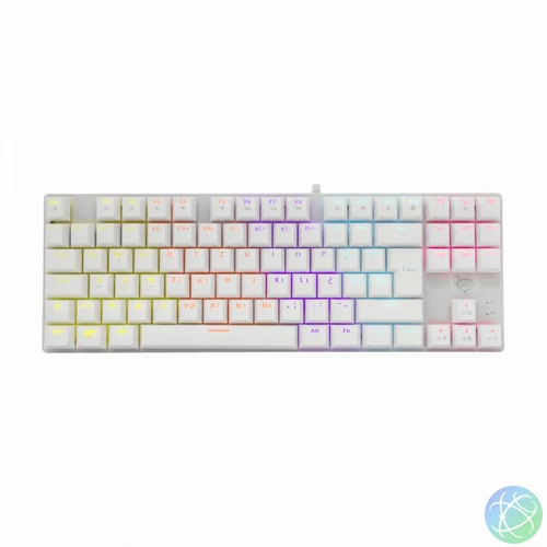 White Shark GK-2106W Commandos Blue Switch Mechanical Gaming Keyboard White HU billentyűzet